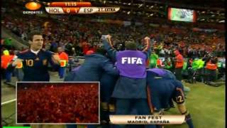 Gol Andres Iniesta España vs Holanda 10 FINAL WORLD SOCCER SUDAFRICA 2010 [upl. by Nojram]