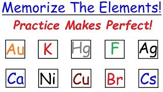 How To Memorize The Periodic Table Through Practice [upl. by Elleinet188]