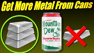 Get the Most Aluminum From Melting Cans [upl. by Shurwood]