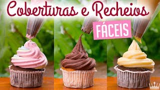 3 COBERTURAS FÁCEIS NO PONTO DE BICO GANACHE BRIGADEIRO E CHANTININHO POWER Bom Gosto Gabi Rossi [upl. by Leirza524]