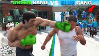 Shinchan Green Gang VS Franklin Blue Gang Fight Challenge In GTA 5 [upl. by Lenroc981]