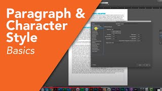 InDesign 2023 Tutorial  Paragraph Styles amp Character Style Basics [upl. by Ynaittirb]