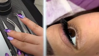 EFECTO EYELINER en Extensiones de Pestañas 😍clase completa BeautyLash [upl. by Leavelle]