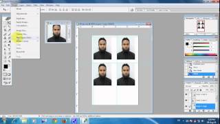 How to Make Passport Size Photo in 4R size with Photoshop [upl. by Ashlee]