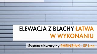 System elewacyjny RHEINZINK SPLine Zobacz instrukcję montażu [upl. by Cirek]