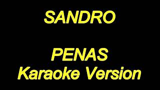 Sandro  Penas Karaoke Lyrics NUEVO [upl. by Prentice]