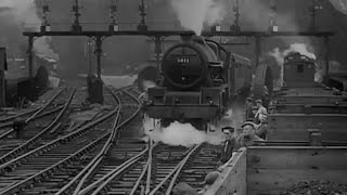 Vintage LMS railway film  St Pancras Junction Relaying  1947 [upl. by Grail]