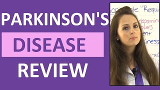 Parkinsons Disease Symptoms Treatment Nursing Care Pathophysiology NCLEX Review [upl. by Amalea]