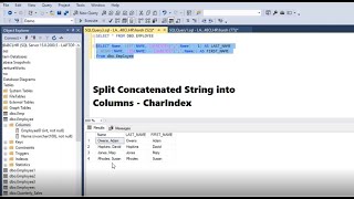 SQL Query  Split Concatenated String into Columns  CharIndex [upl. by Ossy]