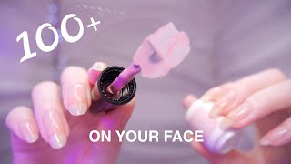 ASMR 100 TRIGGERS on YOUR FACE First Person  NonStop Tingles [upl. by Flita]