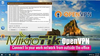 How to create VPN server on Mikrotik with OpenVPN  Client to Site [upl. by Aplihs]