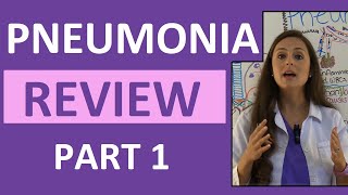 Pneumonia Symptoms Pathophysiology Nursing  Respiratory Disorders NCLEX Lecture Part 1 [upl. by Neyuq]