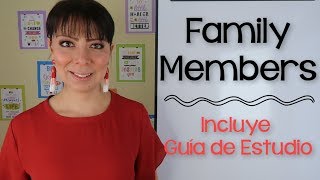 MIEMBROS DE LA FAMILIA EN INGLÉS Y SU PRONUNCIACIÓN [upl. by Atirys]