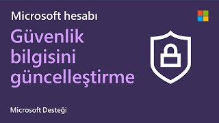 Microsoft hesabı güvenlik bilgisini güncelleştirme  Microsoft [upl. by Abeu]