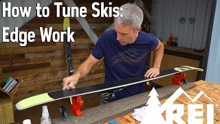 How to Tune Ski Edges  Remove Burrs and Rust  REI [upl. by Vevay]