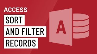 Access Sorting and Filtering Records [upl. by Yengac855]