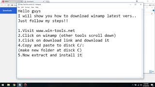 How To Download Winamp Pro  2019 [upl. by Dahsar]