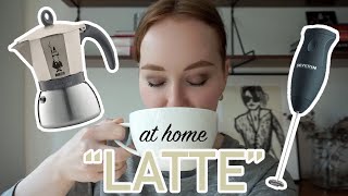 HOW TO MAKE A quotLATTEquot AT HOME moka pot  frother [upl. by Mickie]