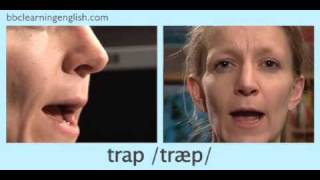 English Pronunciation 👄 Short Vowel  æ  ‘trap’ ‘stamp’ amp ‘back’ [upl. by Khalin]