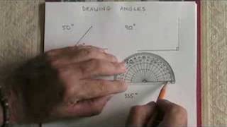 Drawing Angles With a Protractor [upl. by Melloney]