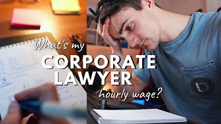 My Hourly Wage as a Corporate Lawyer  The SURPRISING Truth [upl. by Lertram]