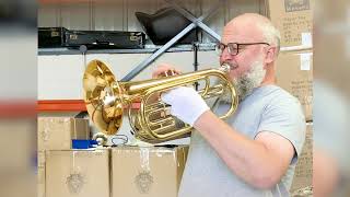 Performance by John Powell using Wessex Tubas Bb Flugabone Marching Trombone FB124 [upl. by Ayimat]