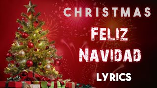 Feliz Navidad with lyrics  Christmas carols  Christmas song [upl. by Eiroc]