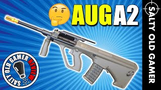 ASG Steyr Aug A2 Airsoft AEG  SaltyOldGamer Airsoft Review [upl. by Mallissa854]