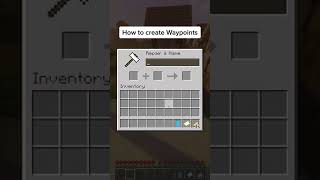 HOW TO CREATE WAYPOINTS IN MINECRAFT EASY 1165 bedrock Java pe [upl. by Brost201]