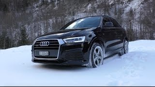 Audi Q3 Quattro  Details and Snow Driving [upl. by Budge]