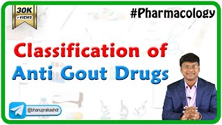 2 Classification of Anti Gout drugs  Neet PG  Fmge Pharmacology [upl. by Nrehtac]