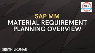 SAP MM MRP  Material Requirement Planning Video 16 [upl. by Llennoj]