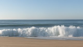 Relaxing Ocean Waves Crashing on the Beach  Relaxing Sounds of Nature  4K UHD [upl. by Pyszka]