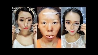 CRAZY Asian Makeup Transformations 😱 Chinese Makeup Tutorial Compilation 2018 [upl. by Enilesoj]