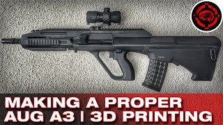 Airsoft Steyr AUG A3 Proper Rail Conversion 3D Printing [upl. by Ymrej]