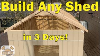 99  DIY Shed  Complete Instructions  Best Tutorial There Is [upl. by Schwab154]