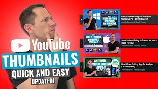 How to Make a YouTube Thumbnail  Quick and Easy [upl. by Xavler]