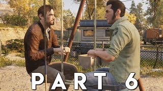 A WAY OUT Walkthrough Gameplay Part 6  TRAILER PARK PS4 Pro [upl. by Aerdnaed656]