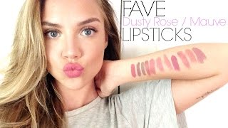 Fave MAUVE amp DUSTY ROSE Lipsticks  TRY ON [upl. by Warrenne980]