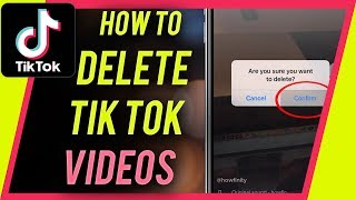 How to DELETE a TIKTOK video [upl. by Harifaz]