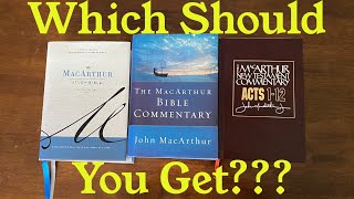 MacArthur Study Bible vs MacArthur Commentaries [upl. by Ativ197]