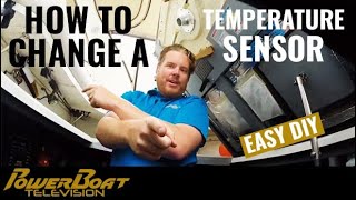 How to Replace a Mercury Temp Sensor  My Boat DIY [upl. by Felecia]