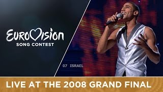 Boaz  The Fire In Your Eyes Israel Live 2008 Eurovision Song Contest [upl. by Arria923]