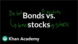 Bonds vs stocks  Stocks and bonds  Finance amp Capital Markets  Khan Academy [upl. by Enilarac]