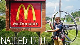 Flying To McDonalds On My Paramotor [upl. by Attenrev]