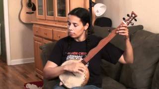 Rhiannon Giddens plays on her gourd banjo quotBriggs Corn Shuckin Jig quot and quotCamptown Hornpipe [upl. by Kcirdlek771]