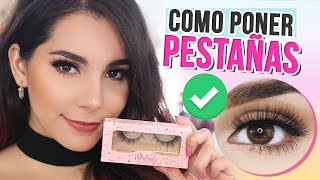 CÓMO PONER PESTAÑAS POSTIZAS FÁCIL PASO A PASO Tips ♥ Jimena Aguilar [upl. by Gaby351]