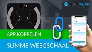 Silvergear Slimme Bluetooth Weegschaal  Koppelen met de Fitdays app [upl. by Lertsek]