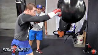 Canelo Alvarez COMPLETE Boxing workout for Miguel Cotto Cotto vs Canelo video [upl. by Janel]