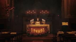 Peaceful Holy Hour in Cathedral  Eucharistic Adoration with Gregorian Chants Ambience 1 Hour [upl. by Rosanne]